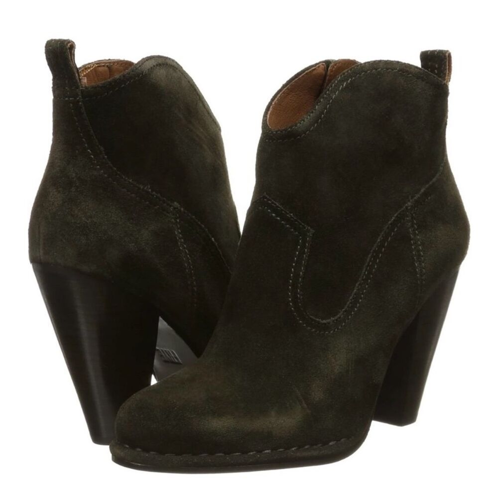 ✨FRYE Women's Madeline Short Suede Black Sz 8 Boots✨ - Picture 4 of 12